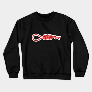 Rock climbing figure 8 knot Crewneck Sweatshirt